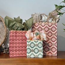 Load image into Gallery viewer, Block Printed Scalloped Gift Bag | Three Styles
