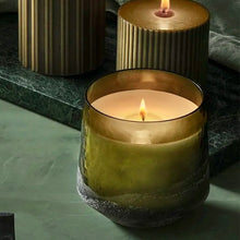 Load image into Gallery viewer, Balsam &amp; Cedar Baltic Glass Candle