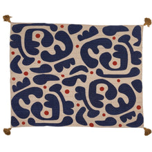 Load image into Gallery viewer, Navy Woven Throw
