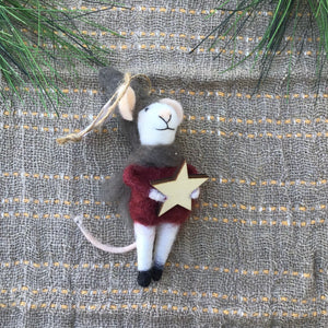 Felt Mouse Ornaments | 3 Styles available at Bench Home