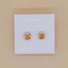 Load image into Gallery viewer, Round CZ Stud Earrings | Two Styles