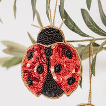 Load image into Gallery viewer, Ladybug Felt Ornament