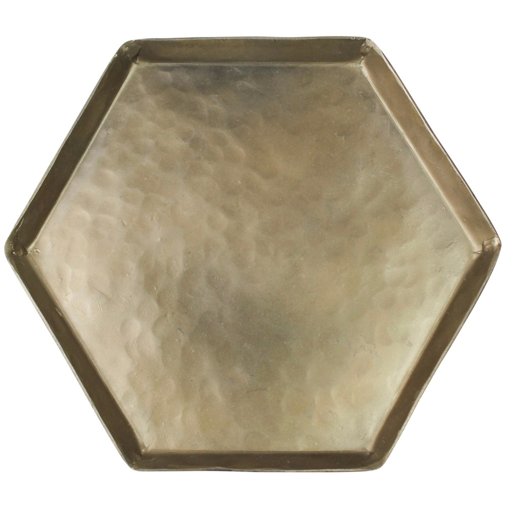 Brass Hexagon Tray