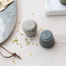 Load image into Gallery viewer, Marble Stackable Salt and Pepper