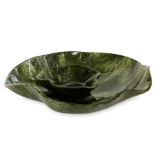 Load image into Gallery viewer, Green Resin Malachite Bowl with Dip