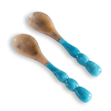 Load image into Gallery viewer, Rio Turquoise Bubble Salad Servers