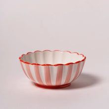 Load image into Gallery viewer, Red Kinsey Scallop Dessert Bowl