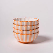 Load image into Gallery viewer, Orange Kinsey Scallop Dessert Bowl