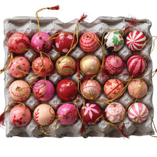 Load image into Gallery viewer, Papier-mâché Hand Painted Ornaments
