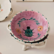 Load image into Gallery viewer, Amulet Hand Painted Footed Bowl