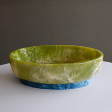 Load image into Gallery viewer, Green Resin Rio Large Oval Bowl
