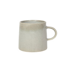 Load image into Gallery viewer, Aquarius Sage stoneware espresso cup with reactive glaze on a white background. 