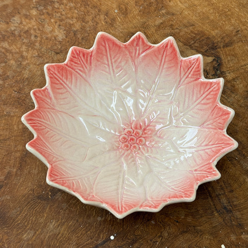 Poinsettia Shaped Bowl