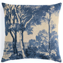 Load image into Gallery viewer, Navy Toile Pillow