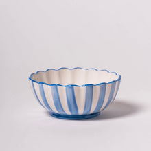 Load image into Gallery viewer, Blue Kinsey Scallop Dessert Bowl
