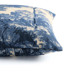 Load image into Gallery viewer, Navy Toile Pillow