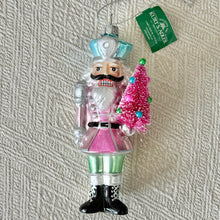 Load image into Gallery viewer, Glass Nutcracker With Sisal Tree Ornament | Three Styles