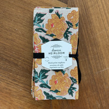 Load image into Gallery viewer, Goldenrise Block Print Napkin Set
