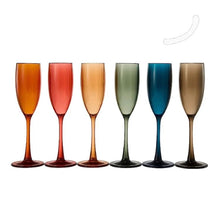 Load image into Gallery viewer, Pastel Color Acrylic Champagne Flutes Glasses Set