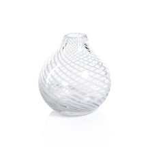 Load image into Gallery viewer, ZODAX Clair Clear Bud Vase with White Swirl | Three Styles