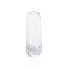 Load image into Gallery viewer, ZODAX Clair Clear Bud Vase with White Swirl | Three Styles