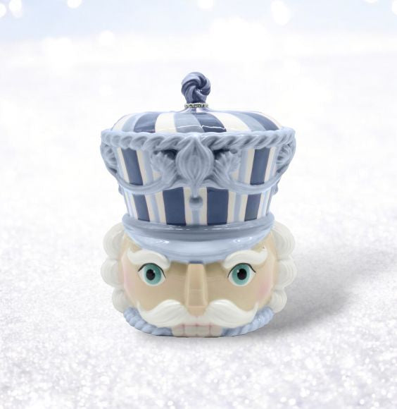 Blue Nutcracker Cookie Jar