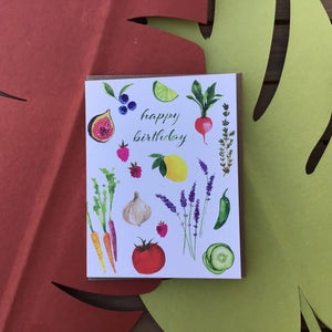 Garden Birthday Card available at Bench Home