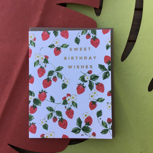 Strawberry Birthday Card available at Bench Home