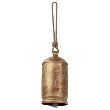 Load image into Gallery viewer, Large Gold Bell With Jute