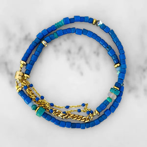 Blue Teagan Choker/Bracelet available at Bench Home