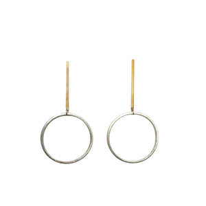 Mixed Metal Hoop Earrings | 2 Sizes available at Bench Home