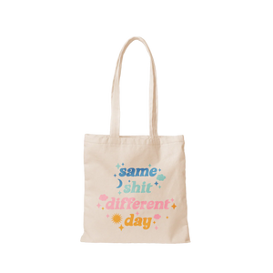 Canvas Tote Same Shit Different Day available at Bench Home