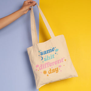 Canvas Tote Same Shit Different Day available at Bench Home