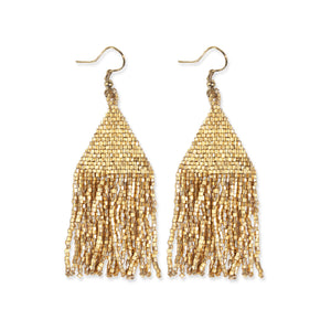 Triangle Fringe Earrings available at Bench Home
