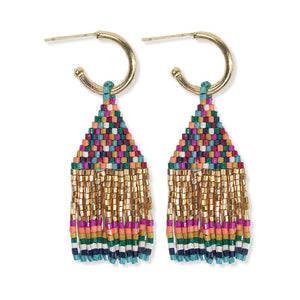 Confetti Fringe Mini Hoops available at Bench Home