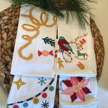 Load image into Gallery viewer, Embroidered Holiday Napkin Set