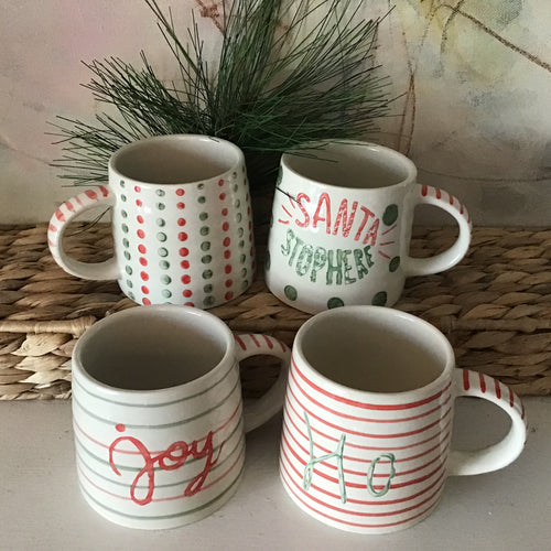 Holiday Painted Mug Set