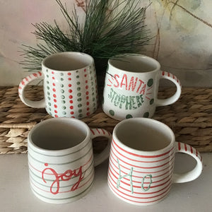 Holiday Painted Mug Set available at Bench Home