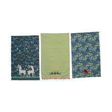 Load image into Gallery viewer, Holiday Embroidered Tea Towel Set