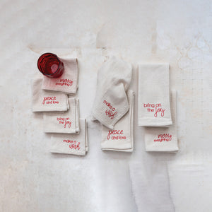 Square Cotton Napkins available at Bench Home