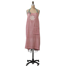 Load image into Gallery viewer, Cotton Chambray Snowflake Apron