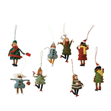 Load image into Gallery viewer, Felt Christmas Tree Girl Ornament