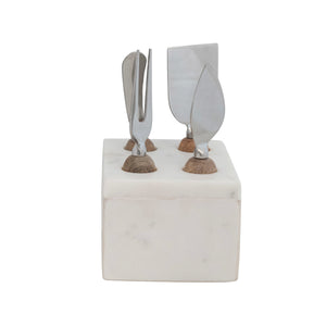 Cheese Knives w/Marble Block available at Bench Home