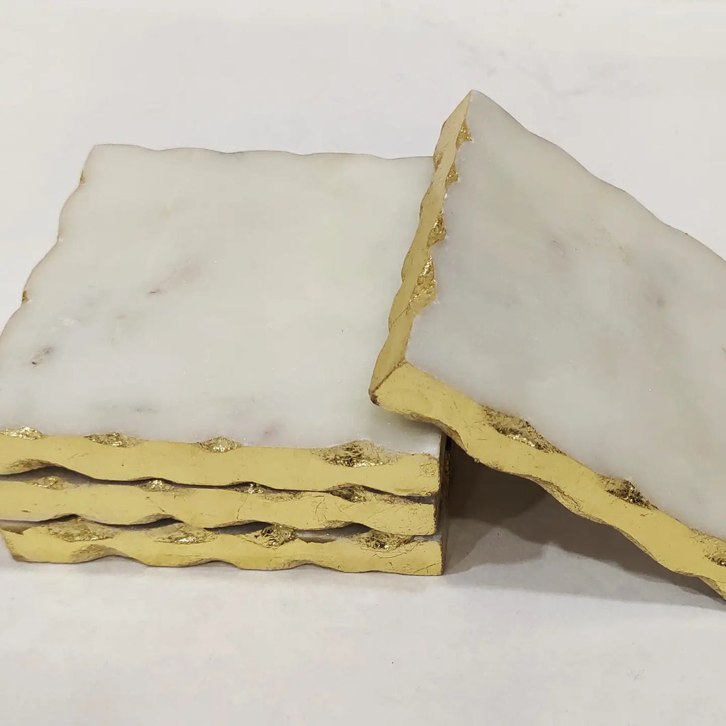 White Marble Coasters