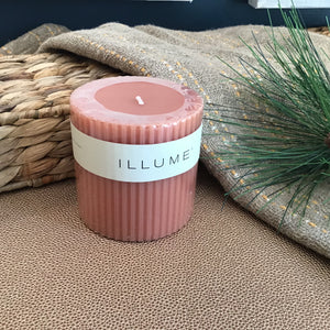 Terra Tabac Small Pillar Candle available at Bench Home