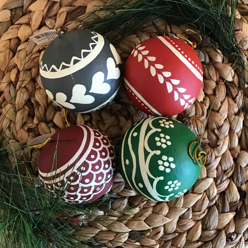 Paper Mache Ornaments | 4 Styles