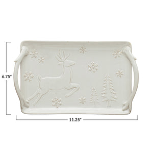 Deer Stoneware Tray available at Bench Home