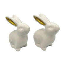Load image into Gallery viewer, Ceramic Bunny Salt &amp; Pepper Shakers