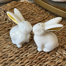 Load image into Gallery viewer, Ceramic Bunny Salt &amp; Pepper Shakers