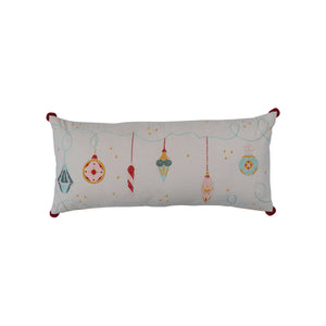 Embroidered Ornament Lumbar Pillow available at Bench Home